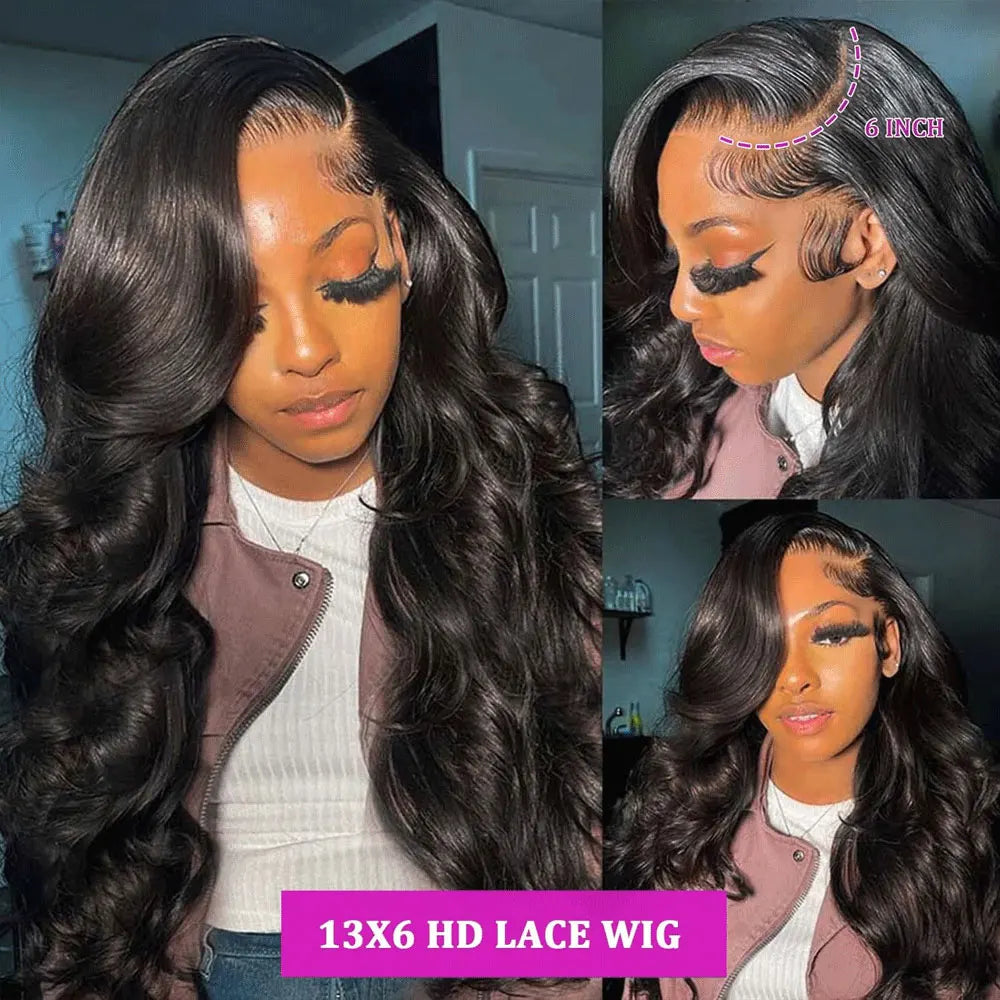 40 42 Inch Body Wave Human Hair Wigs 13x4 13X6 HD Lace Frontal Wig Human Hair Remy 5x5 Gluless Lace Closure Wigs For Women