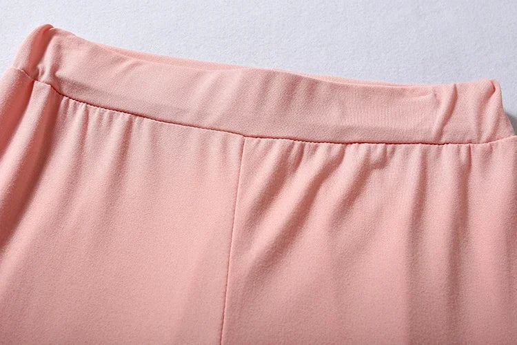 2023 Autumn New Women's Pure Color Sports Waist Suit Fashion Casual Two-piece Set