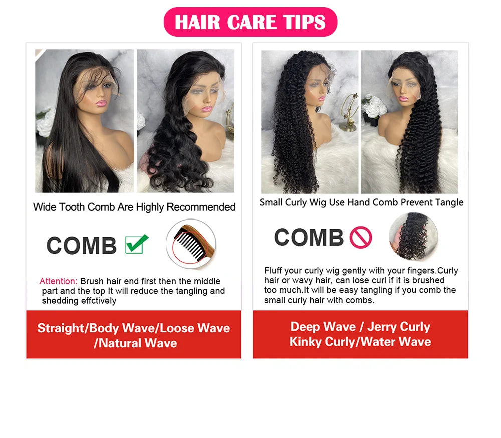 250 Density 40 Inch Bone Straight 13x4 13x6 360 Lace Front Wig Hd Transparent Lace Frontal Wig Human Hair Pre Plucked Lace Wigs