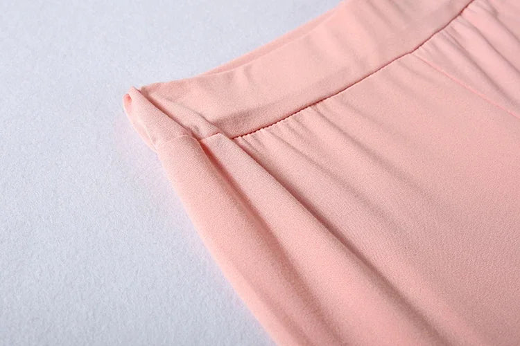 2023 Autumn New Women's Pure Color Sports Waist Suit Fashion Casual Two-piece Set