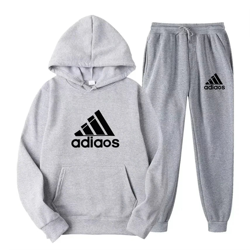 2025 Autumn-Winter Warmth-Enhanced Comfortable Leisure Fitness Sports Set: Two-piece set including hooded sports shirt and joggi