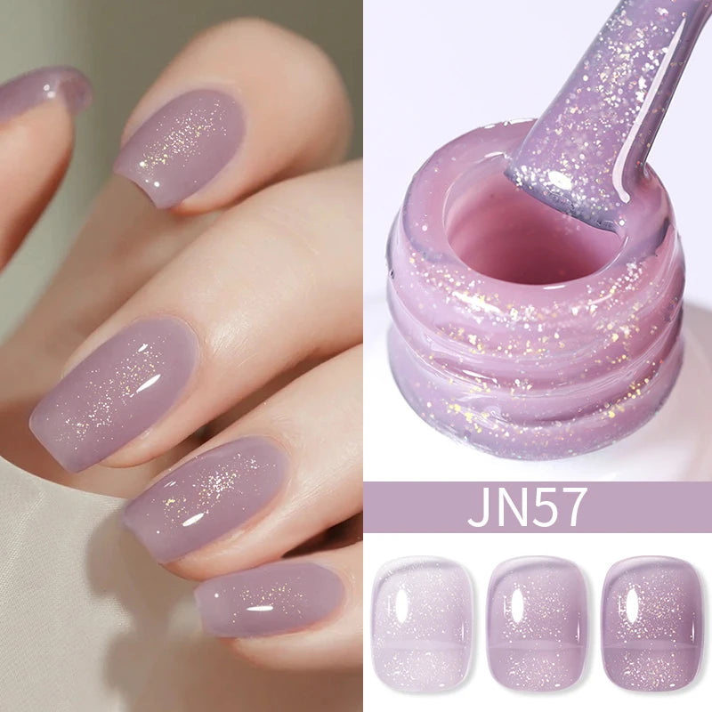 BORN PRETTY Water Light Cat Magnetic Gel Nail Polish Nude Milk White Jelly Color Semi Permanent Soak Off UV LED Gel Varnish DIY