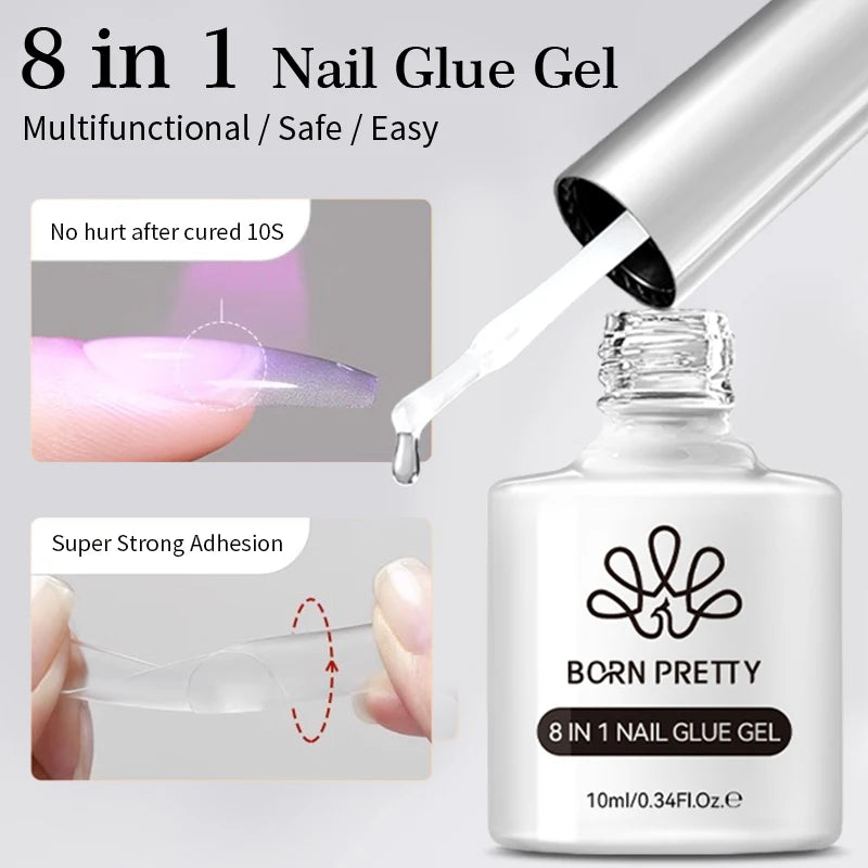 BORN PRETTY Water Light Cat Magnetic Gel Nail Polish Nude Milk White Jelly Color Semi Permanent Soak Off UV LED Gel Varnish DIY