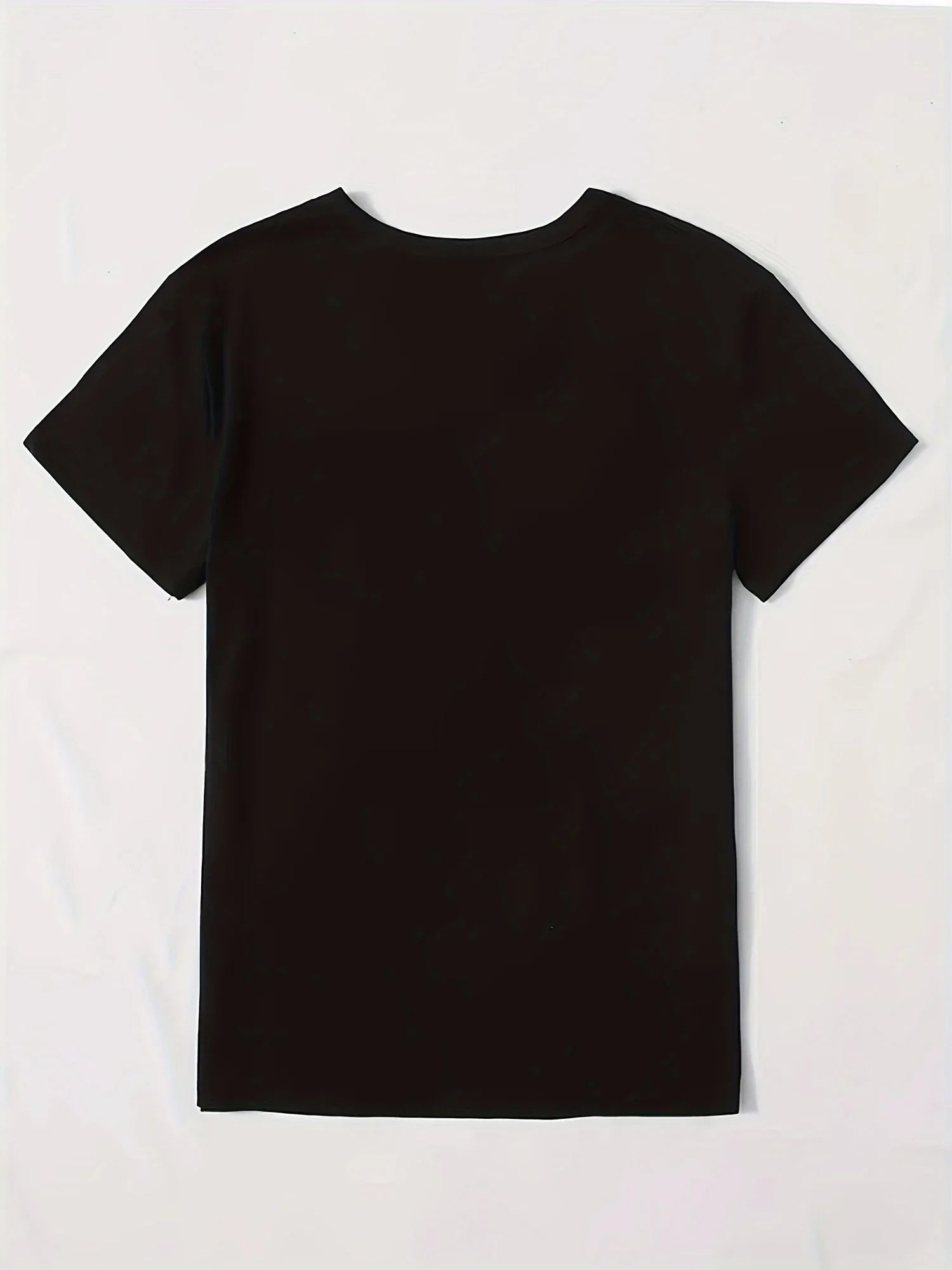 Short Sleeve Crown Letter Print Crew Neck T-Shirt for Spring & Summer Casual Women's Clothing