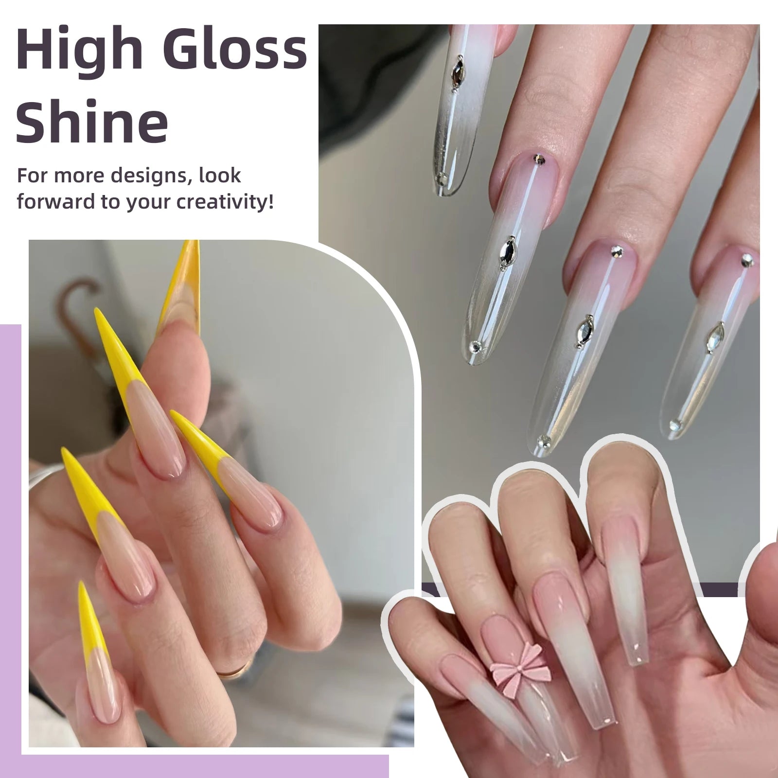 30ml Solid Color Nail Extension Gel Nail Build Poly  Acrylic Gel Uv Led Quick Extension Of Crystal Model Painless Crystal Glue
