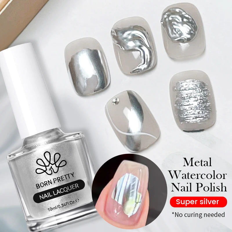 BORN PRETTY Water Light Cat Magnetic Gel Nail Polish Nude Milk White Jelly Color Semi Permanent Soak Off UV LED Gel Varnish DIY