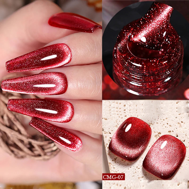 BORN PRETTY Water Light Cat Magnetic Gel Nail Polish Nude Milk White Jelly Color Semi Permanent Soak Off UV LED Gel Varnish DIY