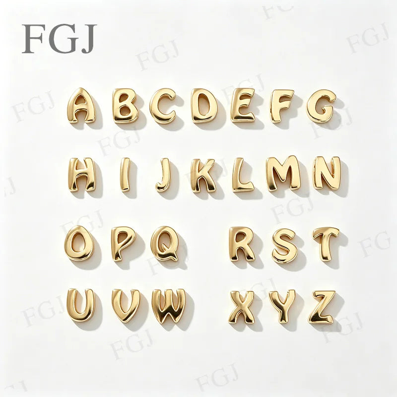 26 Alphabet Initial Letter Charms Pendant Custom Name Necklace S925 Silver Adjustable Chain Personalized Birthday Jewelry Gift