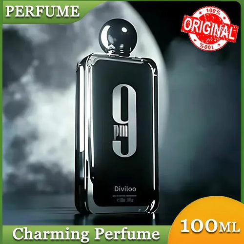 100ML 3.4FL.OZ 9PM Men's Perfume, Long Lasting Gourmet Oriental Notes Cologne, Eau de Parfum, Feronomas Perfume Hombre Perfume