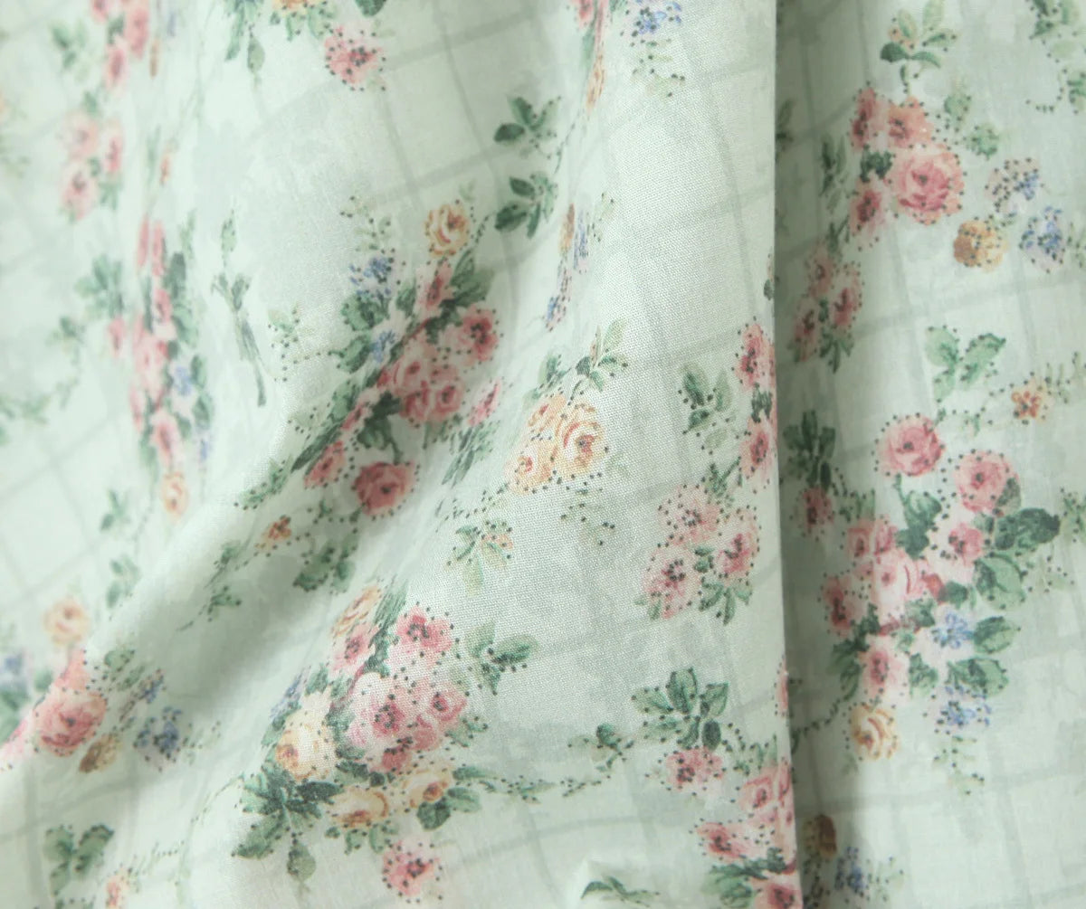 YENKYE Green Floral Print Sexy Spaghetti Straps Dress Women Low Waist A-line Midi Holiday Summer Dresses Party Robe 2025 Vestido