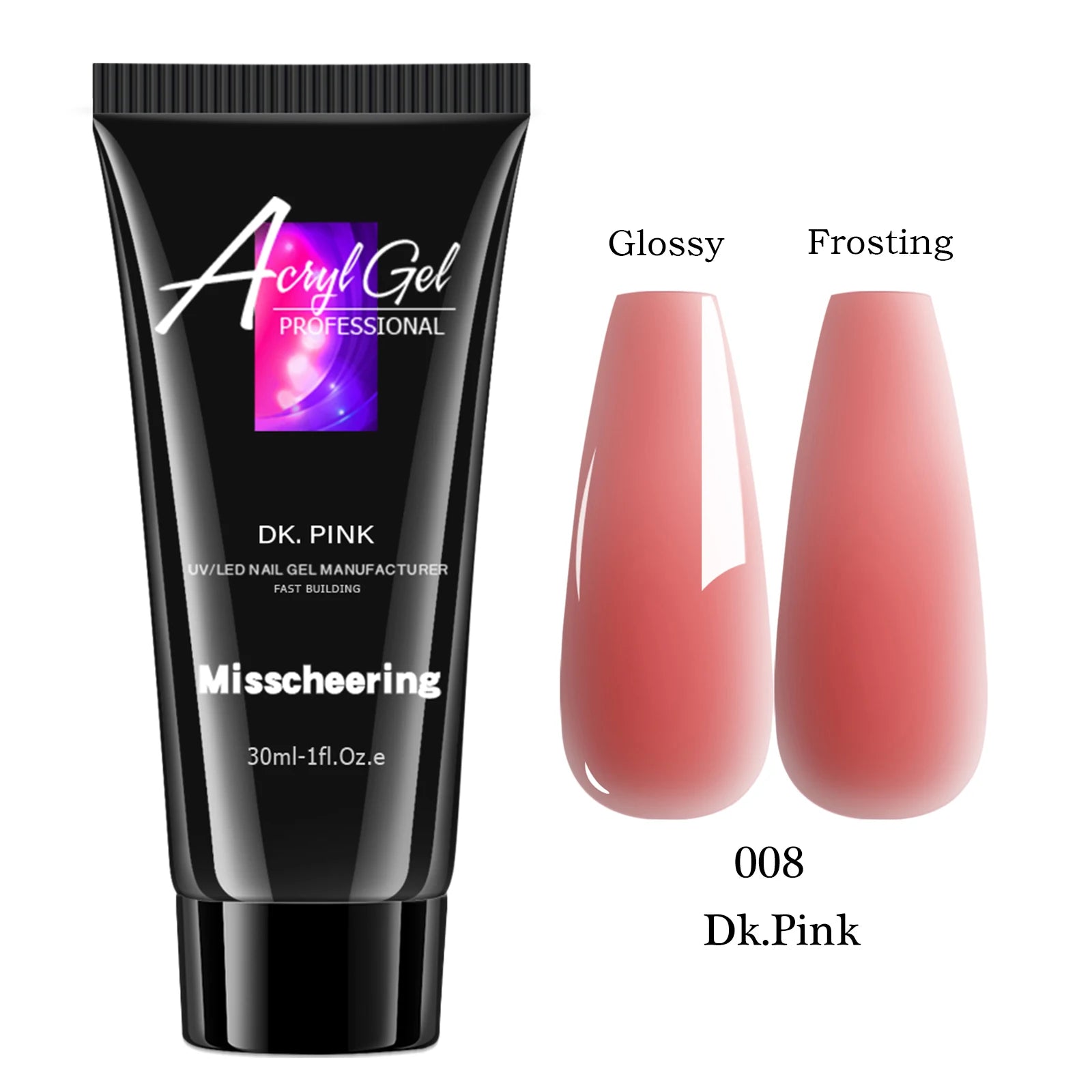 30ml Solid Color Nail Extension Gel Nail Build Poly  Acrylic Gel Uv Led Quick Extension Of Crystal Model Painless Crystal Glue