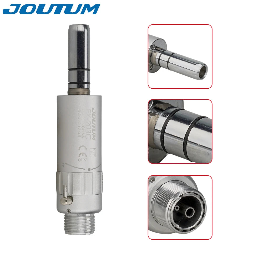 Dental Low Speed Handpiece Kits 203C 2/4 Hole Air Motor Contra Angle Straight Handpiece Dentists Equipment Tools