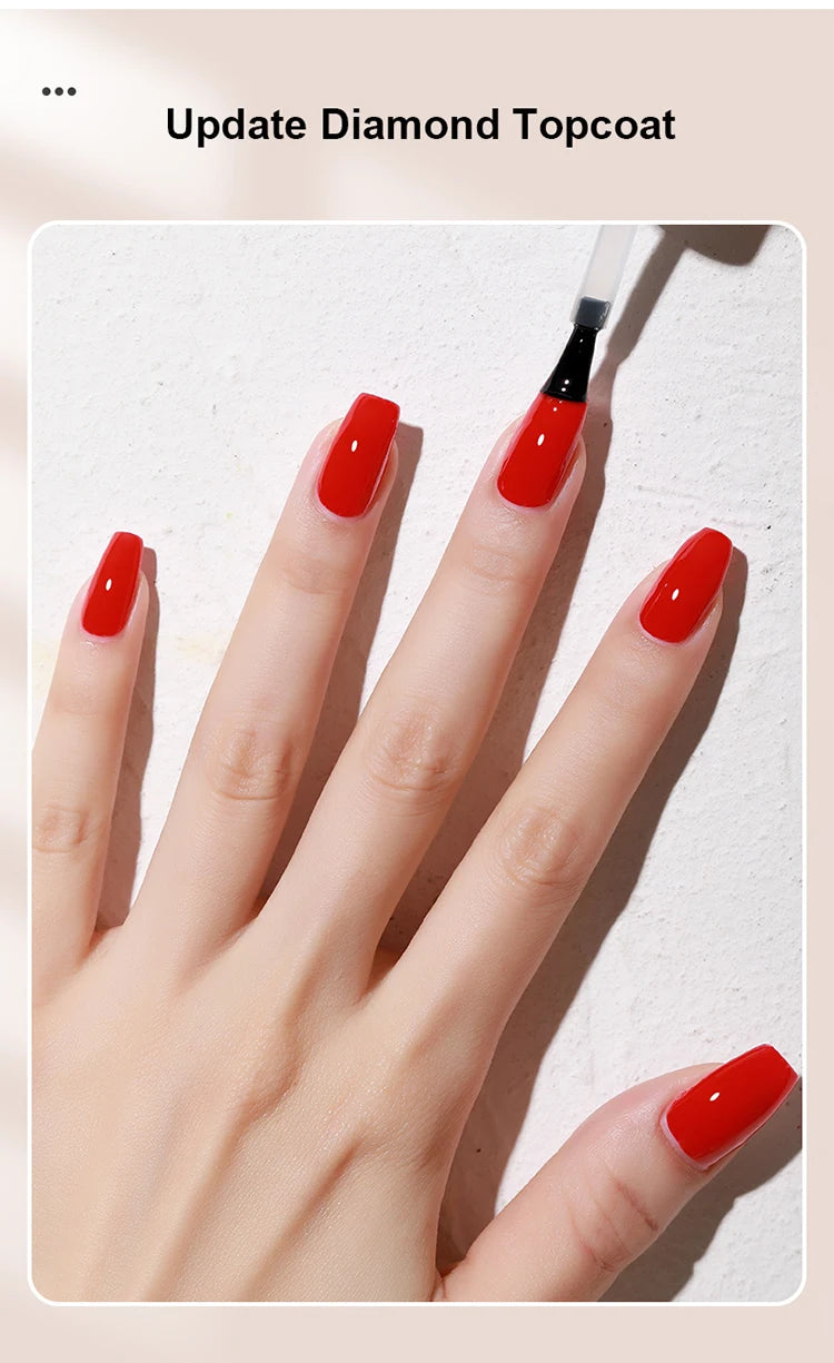 AS 15ml Chrome Mirror Powder Top Coat Transparent Nail Gel Crystal Bright Safe and Non-Toxic Soak Off UV LED Functional Gel