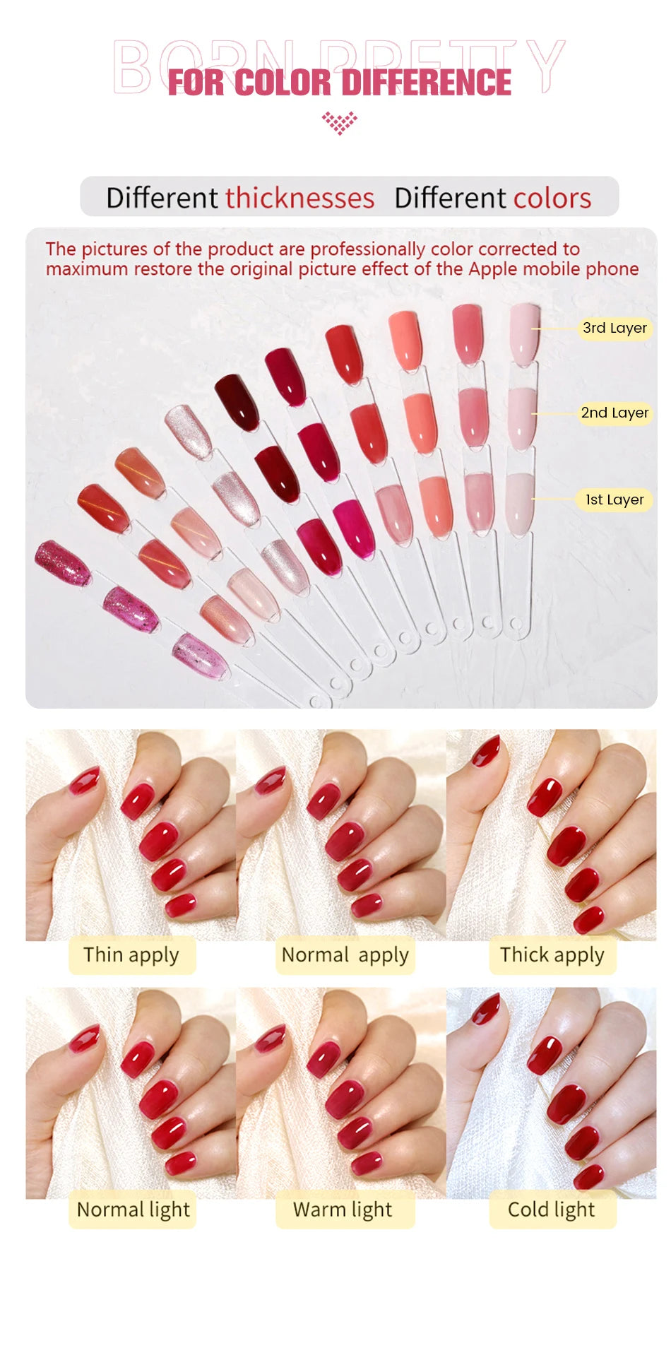 BORN PRETTY Water Light Cat Magnetic Gel Nail Polish Nude Milk White Jelly Color Semi Permanent Soak Off UV LED Gel Varnish DIY