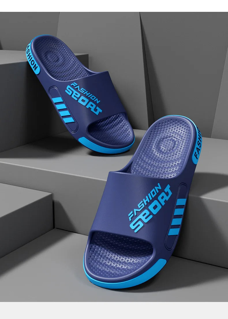 Men's and Women's Professional Design Large Size Eva Slippers Trendyy Student Couple Slippers Outdoor Wear Non-Slip Slippers Women's Summer