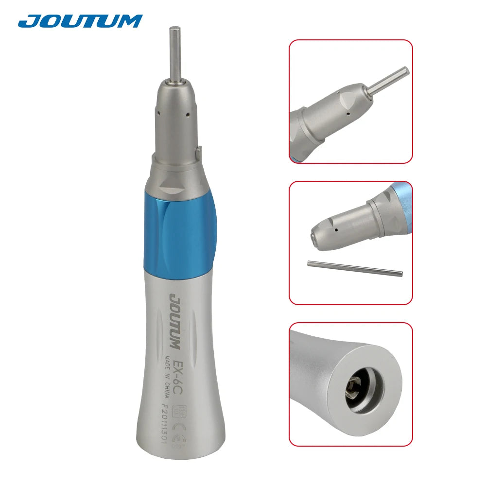 Dental Low Speed Handpiece Kits 203C 2/4 Hole Air Motor Contra Angle Straight Handpiece Dentists Equipment Tools