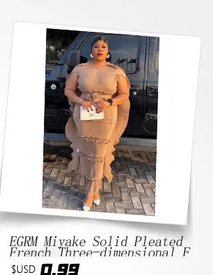 EGRM Fashion Solid Color Pleated Two-piece Set Women's Tassel Lapel Jacket and Casual Round Neck Vest Dresses 2026 New 9R5101