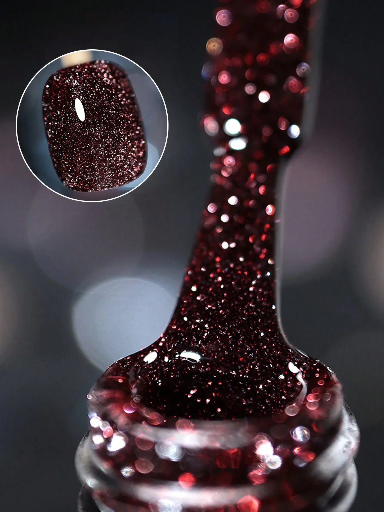 15ml 12Colors Reflective Disco Diamonds Gel Nail Polish With the Holographic Glitter Diamond Collection Gel Nail Polish