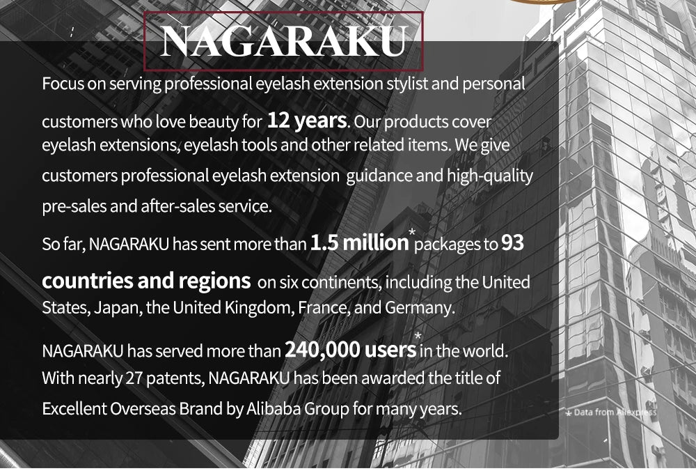 NAGARAKU Eyelashes Makeup classical 0.03mm Individual Eyelash Faux Cils Eyelash Extension for Professionals Soft Natural Mink