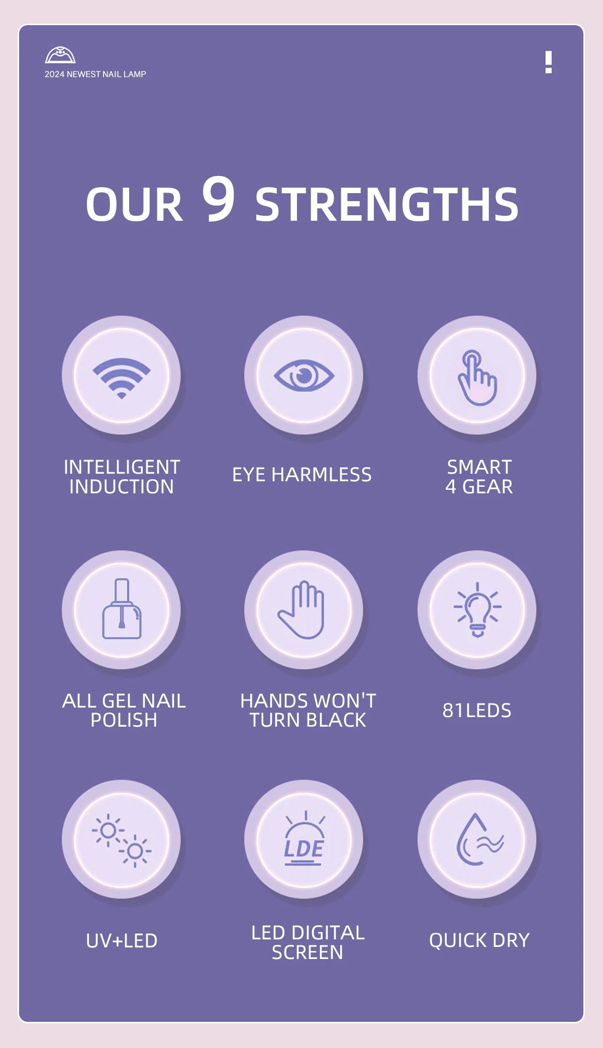 UV LED Nail Lamp 380W Nail Curing Lamps For Home Salon Powerful LED Drying Lamps For All Gel Polish Professional Nail Equipment