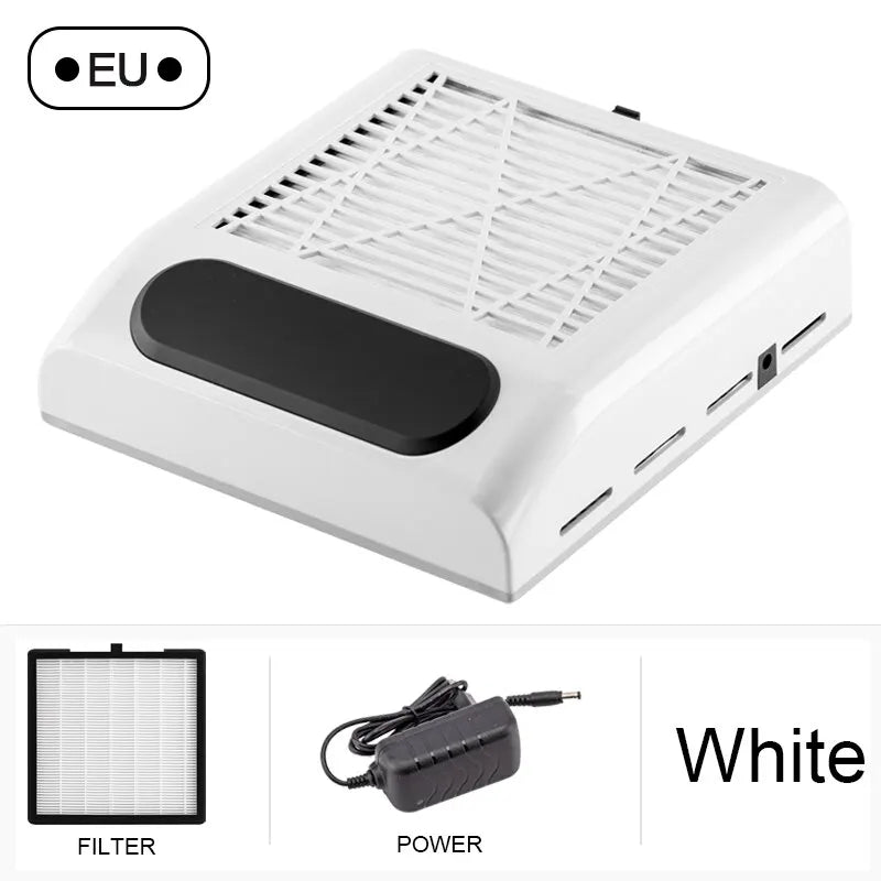Upgrade Nail Dust Collector Extractor Fan For Manicure Machine Powerful Nail Vacuum Cleaner With Remove Filter Nail Equipment