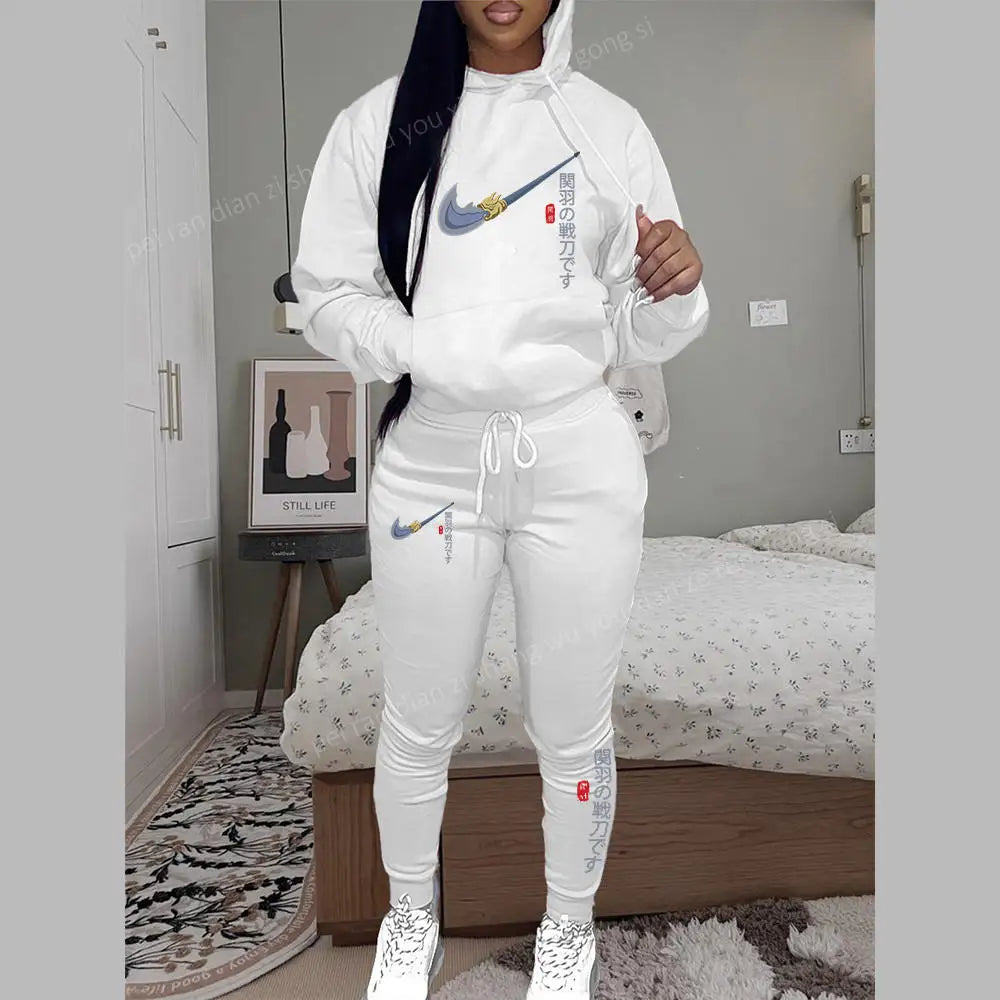 High Quality Hoodies Sets Women Clothing 2025 New in Pants Suits Fashion Brand Print 2 Piece Outifts Tracksuit for Women and Men