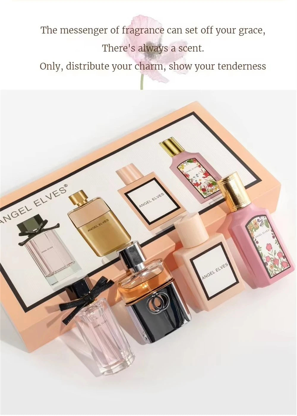 Original High Grade Perfume Women 향수 Floral Scent Spray Feminino Perfumes De Mujer 120ml духи женские стойкие Gift Box 4Pcs Set