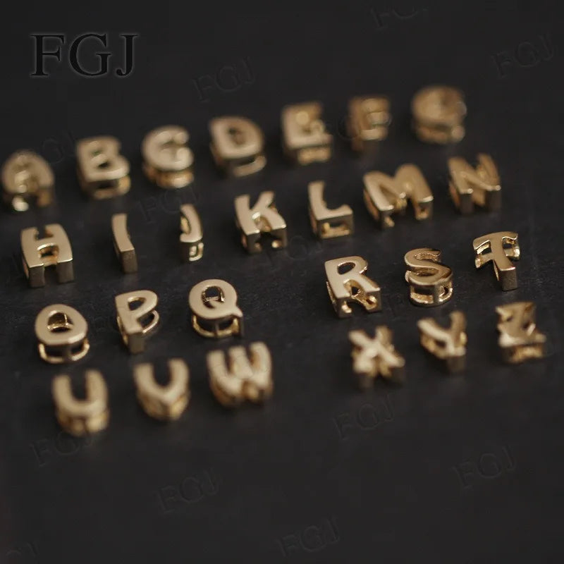 26 Alphabet Initial Letter Charms Pendant Custom Name Necklace S925 Silver Adjustable Chain Personalized Birthday Jewelry Gift