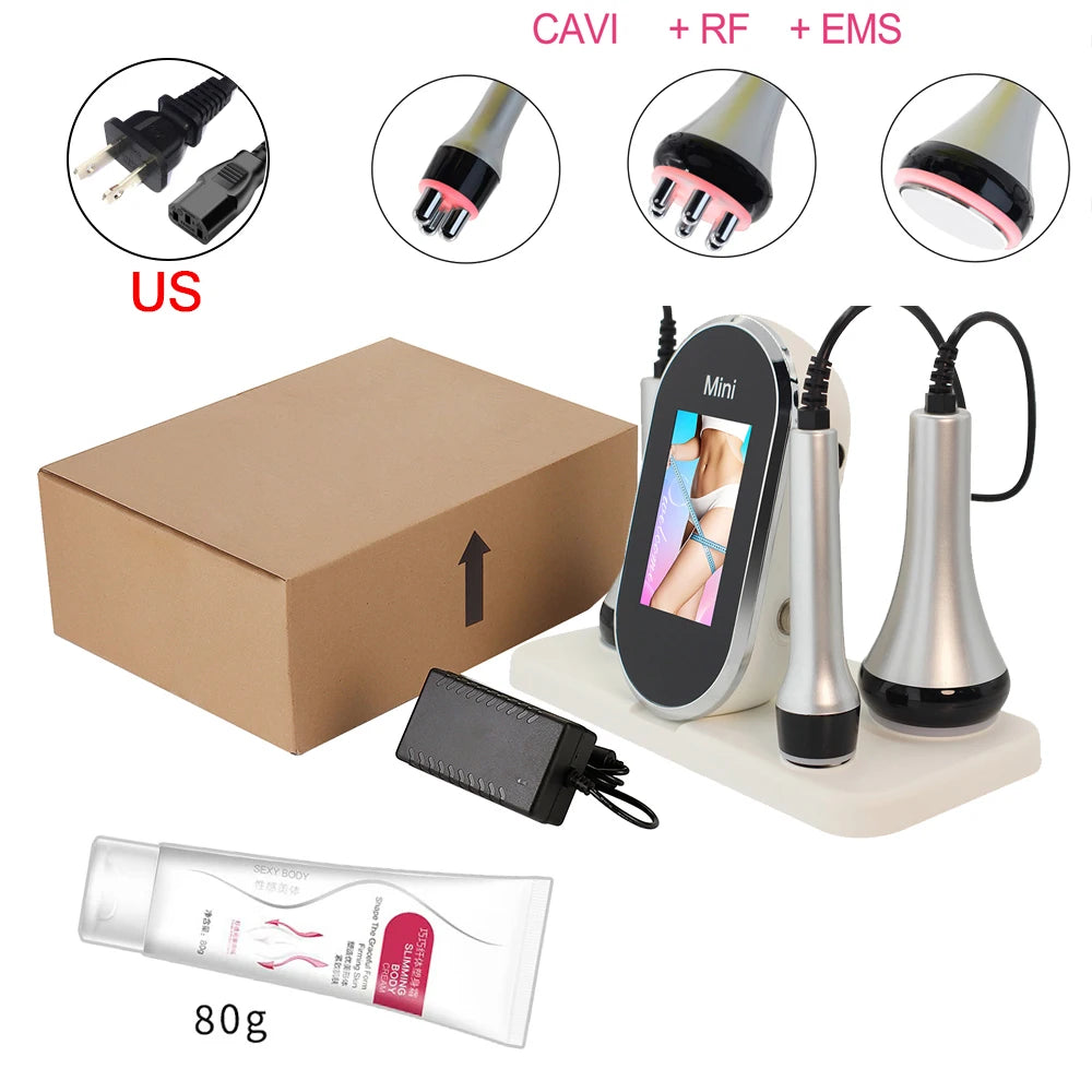 40K Ultrasonic Cavitation Machine  radiofrecuencia corporal Facial Lifting Body Slimming Beauty skin Massage Weight Loss Machine