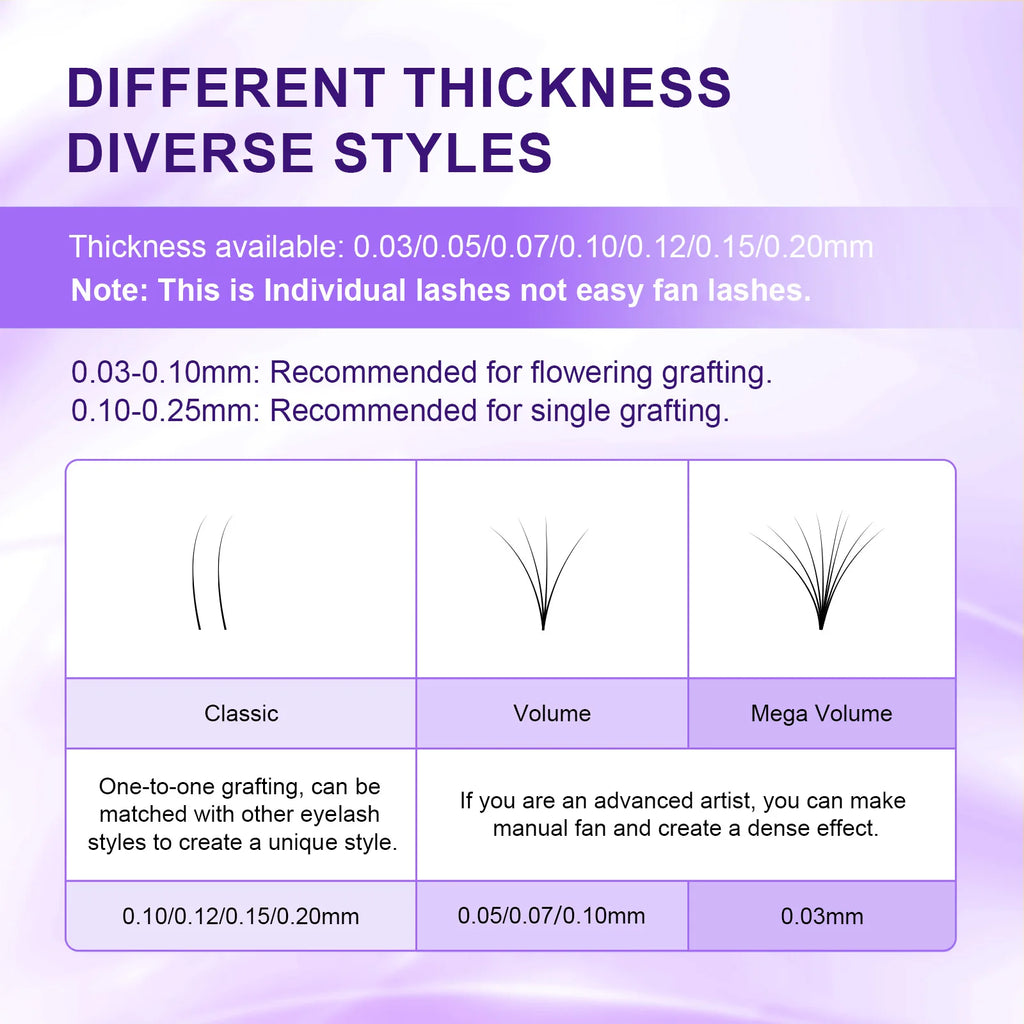 NAGARAKU Eyelashes Makeup classical 0.03mm Individual Eyelash Faux Cils Eyelash Extension for Professionals Soft Natural Mink