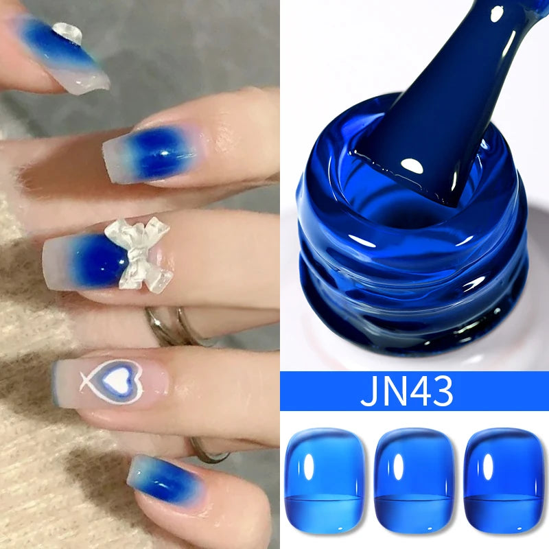 BORN PRETTY Water Light Cat Magnetic Gel Nail Polish Nude Milk White Jelly Color Semi Permanent Soak Off UV LED Gel Varnish DIY