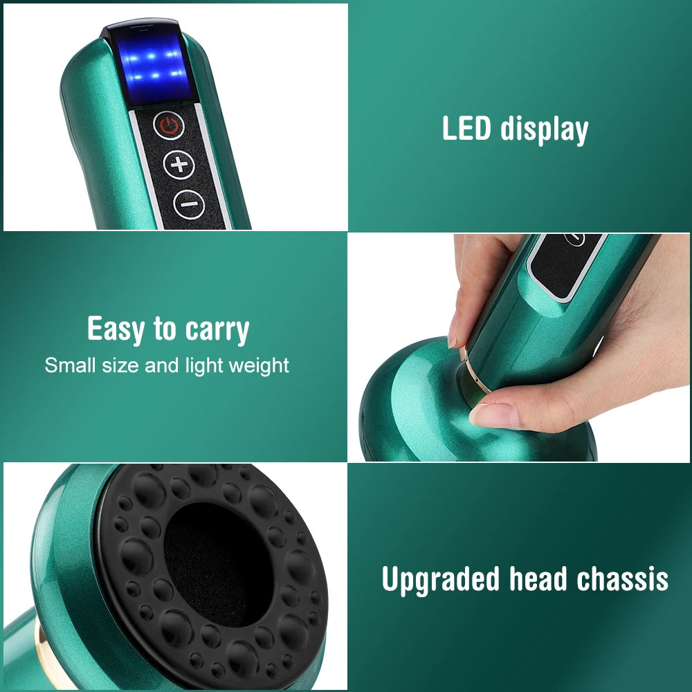 Intelligent Suction Medical Cupping Set Beauty Massager Glass Jars Anti Cellulite Cupping Vacuum Slimming Guasha Massage