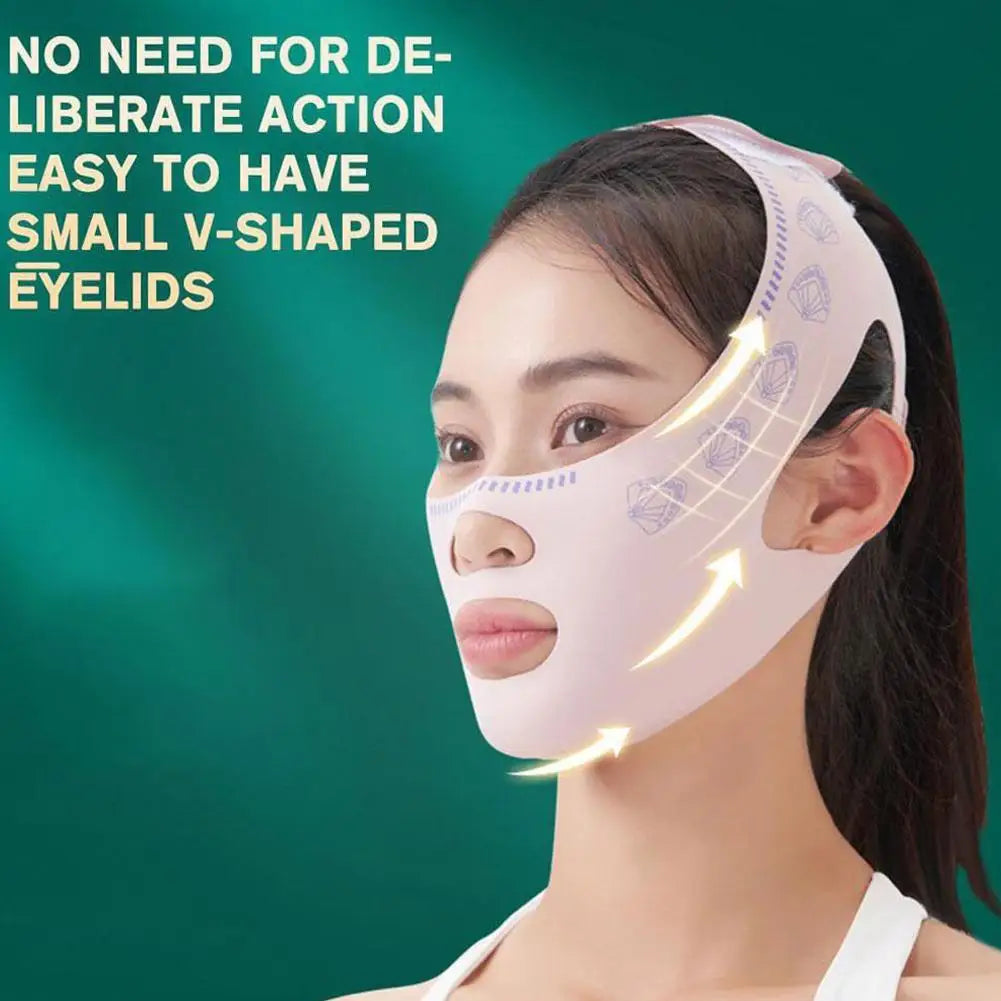 2Packs V Line Face Lifting Straps -Upgraded Mask Shaper for Jawline, V Shaped Slimming Face Strap, Reusable Face Chin Lift Strap