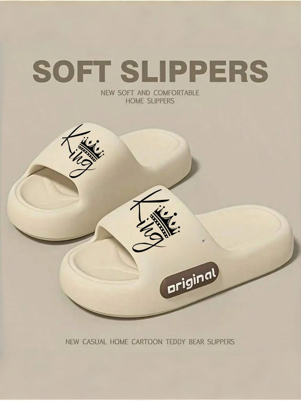 New Casual Innovative Design Men's Slippers Eva Soft Sole Lightweight Home Slippers High Quality Exclusive Brand Slippers