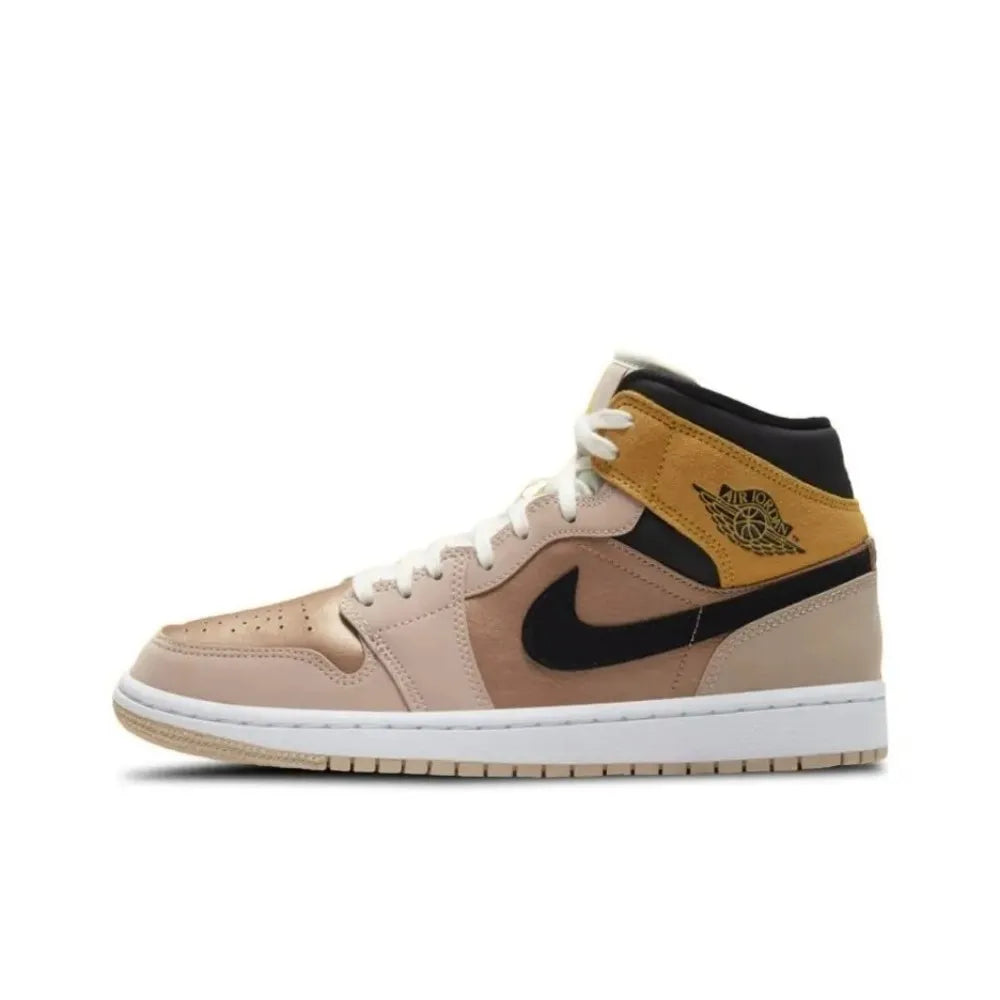Nike Air Jordan 1 Mid Basketball Shoe Unisex Versatile for Multiple Occasions, Delivering Support and All-day Comfort DV0991-101