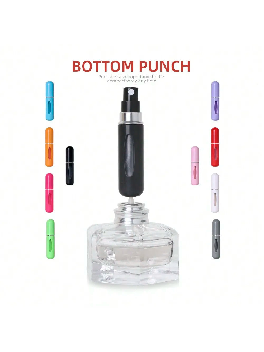 1PC/5/10/20/50 Pcs For Sale 0.17oz  Mini Perfume Bottom Filling Perfume Bottle Refillable Portable Travel Size