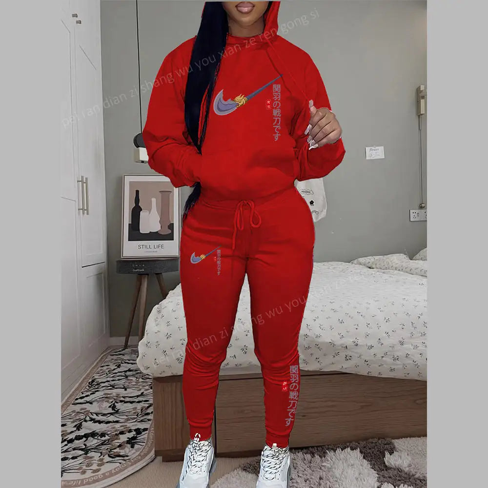 High Quality Hoodies Sets Women Clothing 2025 New in Pants Suits Fashion Brand Print 2 Piece Outifts Tracksuit for Women and Men