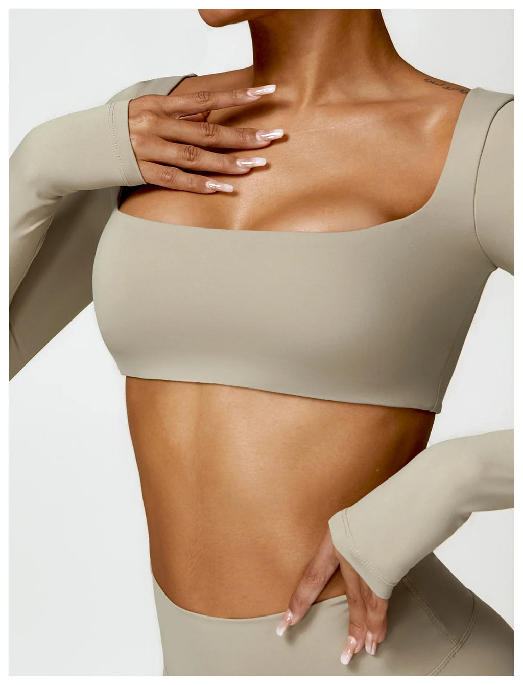 Women 2-Piece Sports Set Quick Drying For Gym Running Training Long Sleeve Sports T-Shirt Yoga Clothing Women Gym Sports Clothin