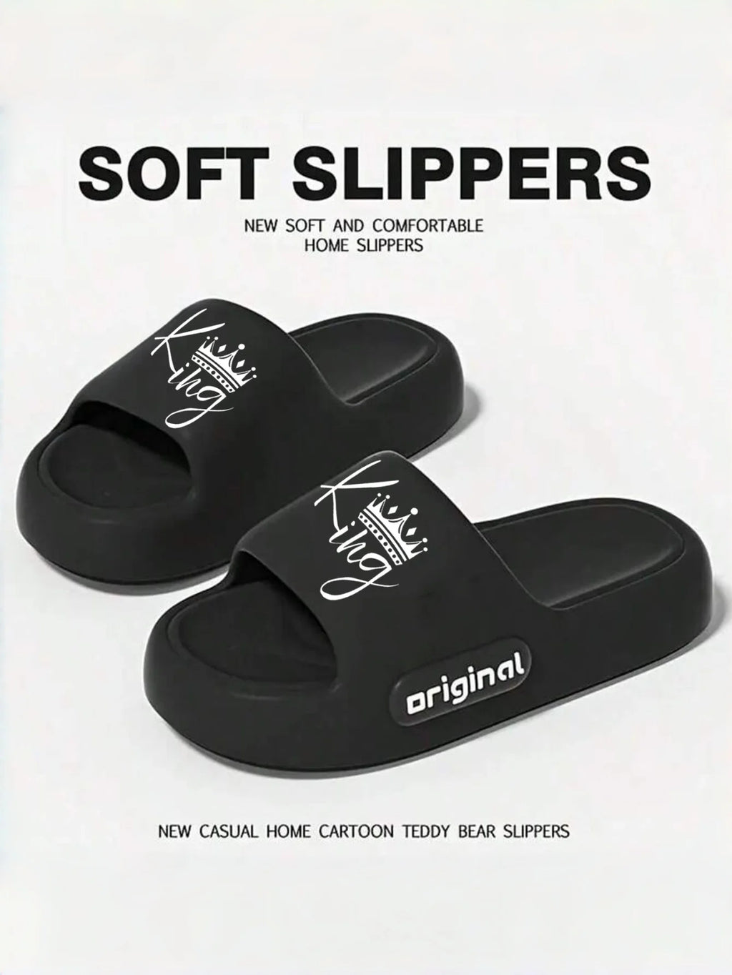 New Casual Innovative Design Men's Slippers Eva Soft Sole Lightweight Home Slippers High Quality Exclusive Brand Slippers