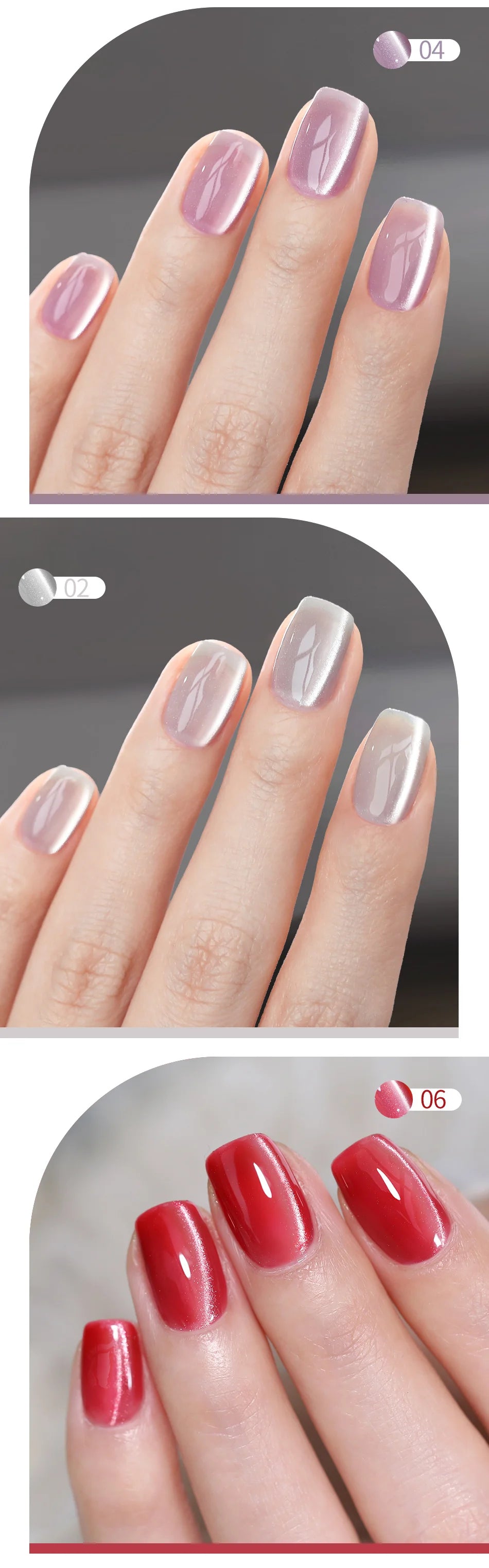 BORN PRETTY Water Light Cat Magnetic Gel Nail Polish Nude Milk White Jelly Color Semi Permanent Soak Off UV LED Gel Varnish DIY