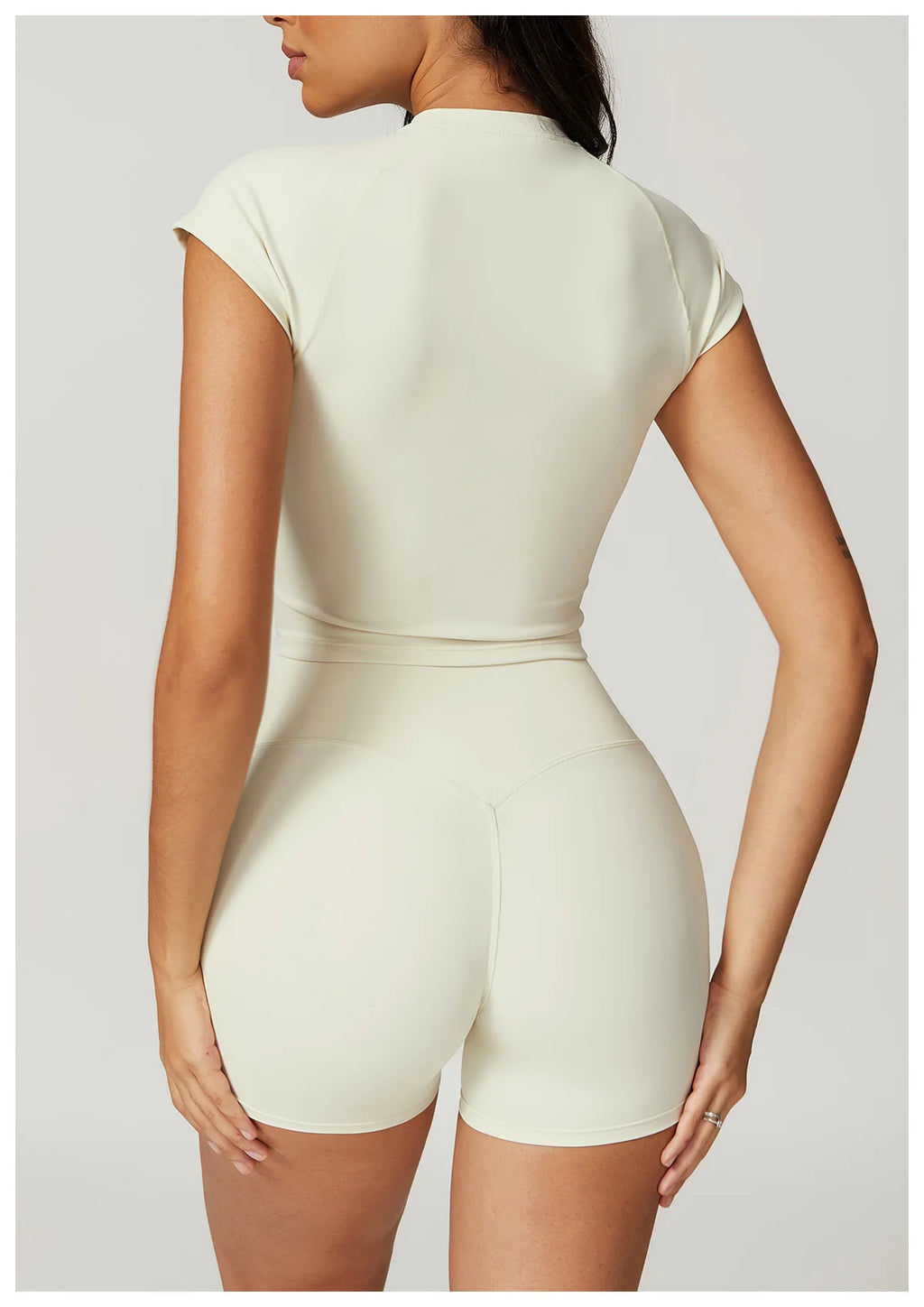 2 Pieces Yoga Set Gym Clothes Sportswear Yoga Suits For Women Fitness Short Sleeve Crop Top Tracksuits Sports Bra Gym Leggings