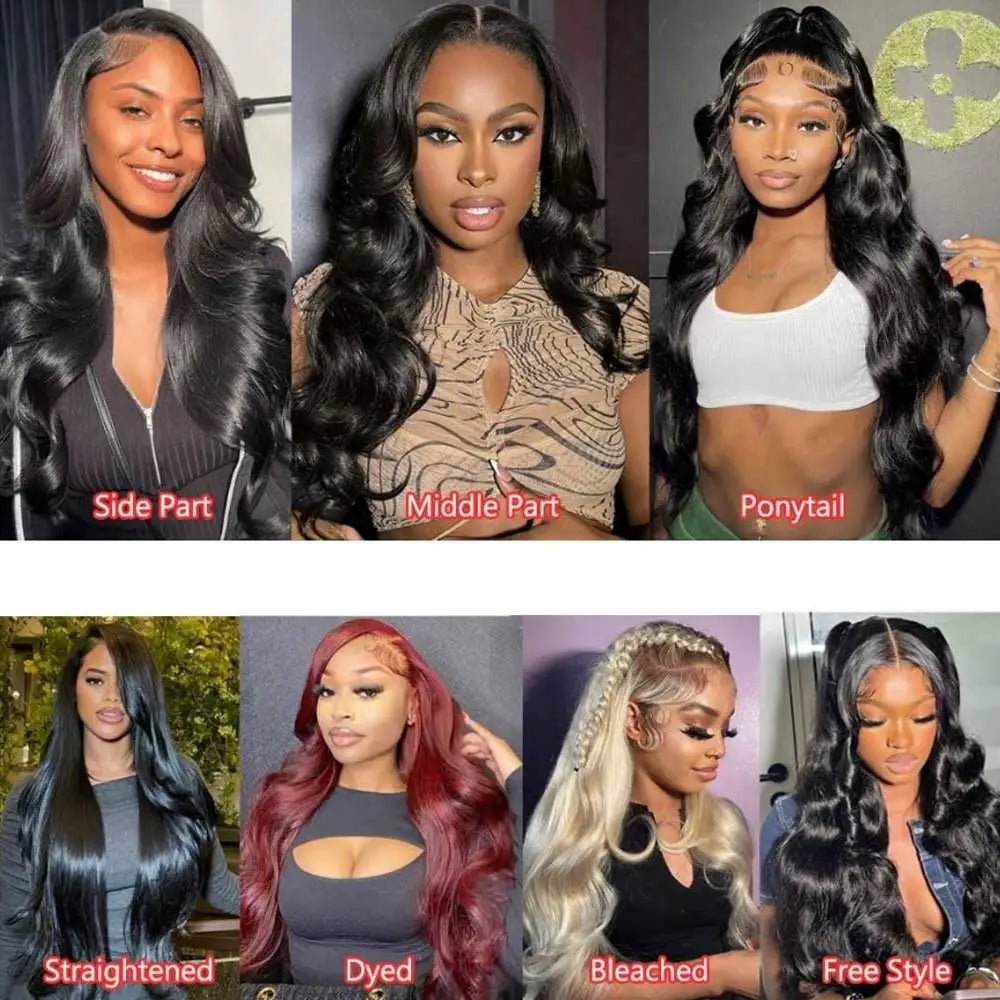 40 42 Inch Body Wave Human Hair Wigs 13x4 13X6 HD Lace Frontal Wig Human Hair Remy 5x5 Gluless Lace Closure Wigs For Women