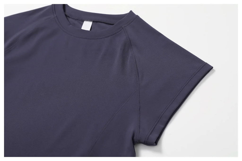 2 Pieces Yoga Set Gym Clothes Sportswear Yoga Suits For Women Fitness Short Sleeve Crop Top Tracksuits Sports Bra Gym Leggings