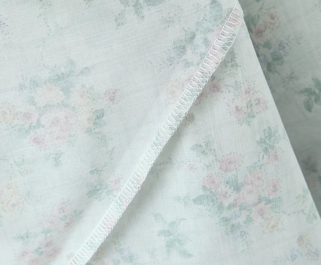 YENKYE Green Floral Print Sexy Spaghetti Straps Dress Women Low Waist A-line Midi Holiday Summer Dresses Party Robe 2025 Vestido