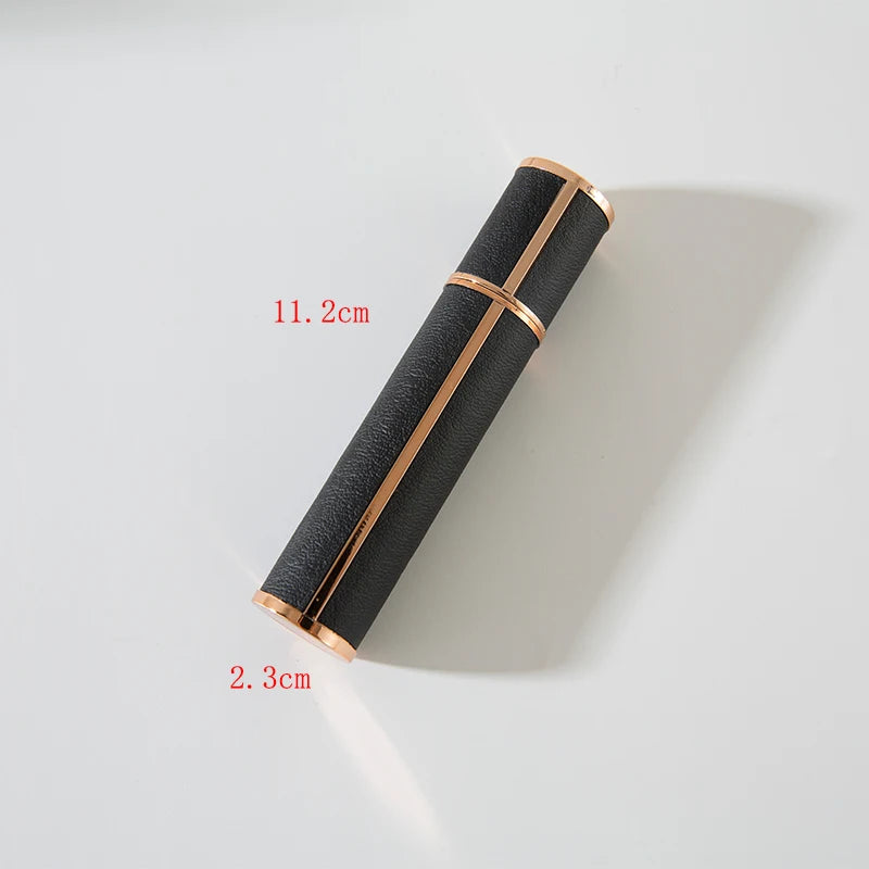 10 ml Portable Perfume Bottle for Travel, Mini Refillable Perfume Dispenser Artificial Leather Leak-Proof Perfume Sprayer, Suit