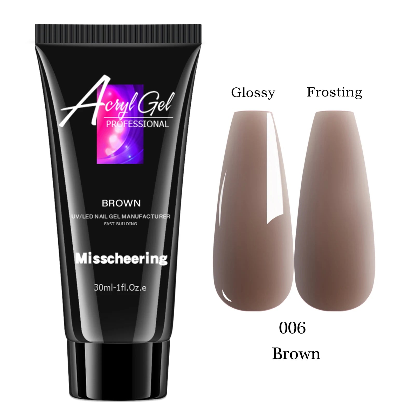 30ml Solid Color Nail Extension Gel Nail Build Poly  Acrylic Gel Uv Led Quick Extension Of Crystal Model Painless Crystal Glue