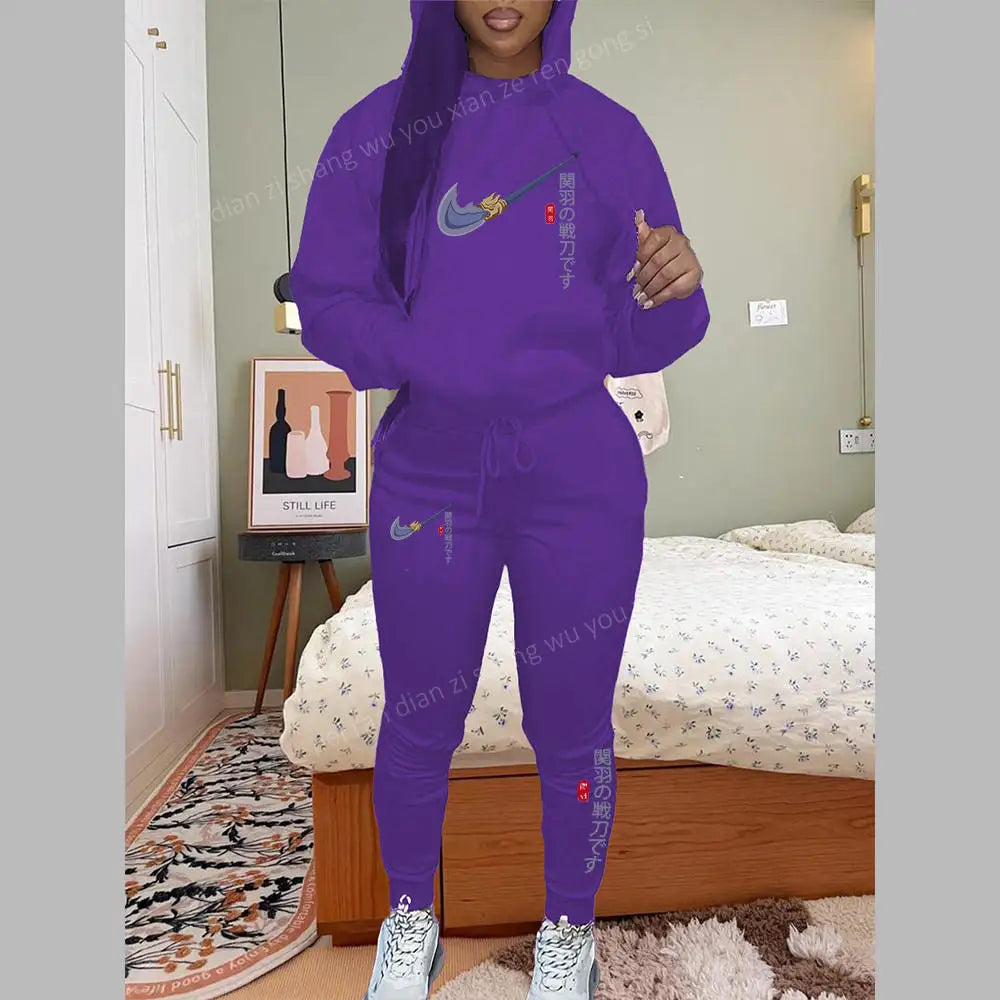 High Quality Hoodies Sets Women Clothing 2025 New in Pants Suits Fashion Brand Print 2 Piece Outifts Tracksuit for Women and Men