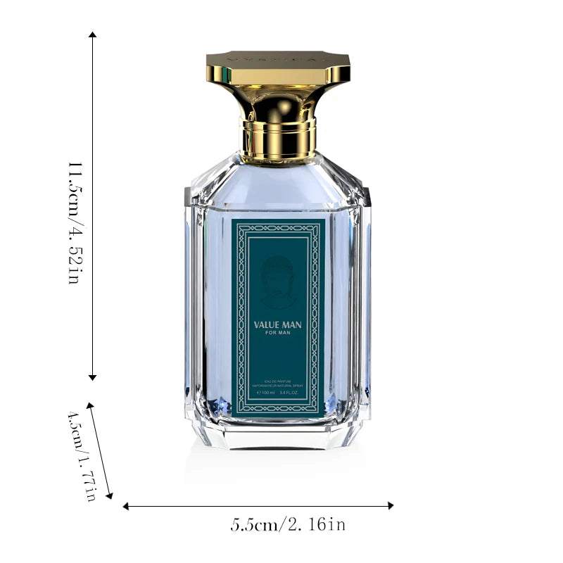 100ML 3.4FL.OZ Men's Perfume - Fougere Notes Fresh Spicy Fragrance Inspired by Ero Eau de Parfum Ideal Gift For Men